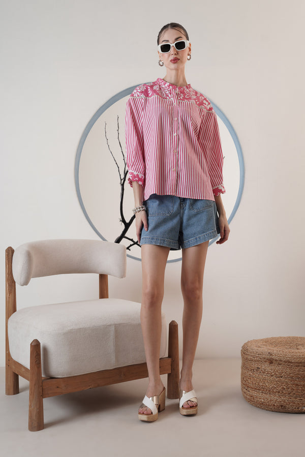 Pink Stripes Shirt
