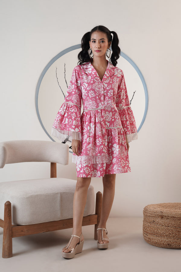 Pink Floral Dress