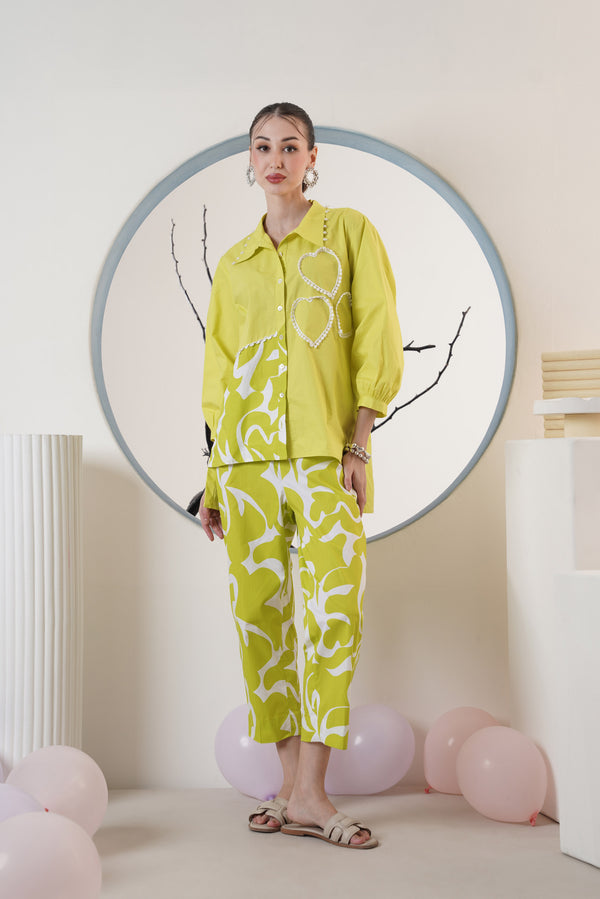Lime green Coord Set