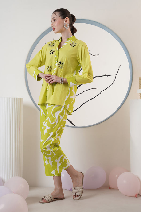 Lime green Coord Set