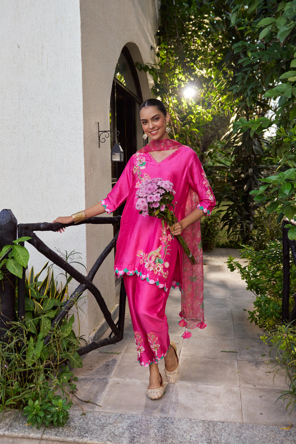 Rani Royale Appliqué Kurta Set