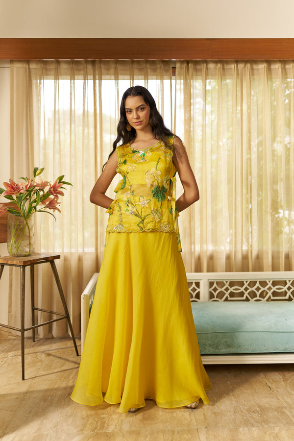 Sunshine Bloom Bib-Style Co-Ord Set