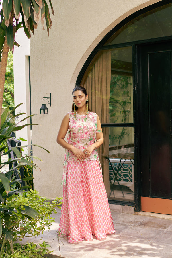 Rosé Aviary Bib-Style Co-Ord Set