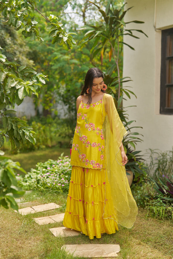 Marigold Songbird Bloom Garara Set