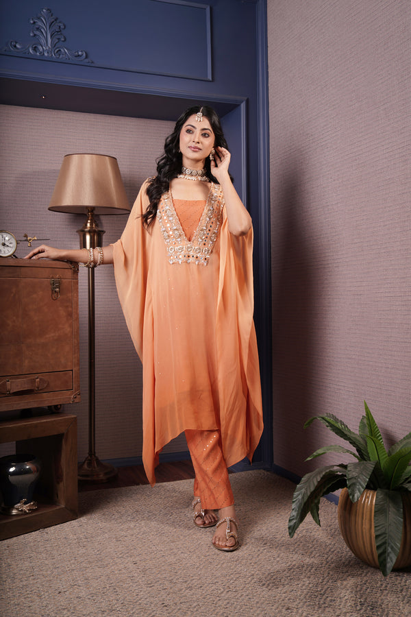 Ombre Tangerine Kaftan